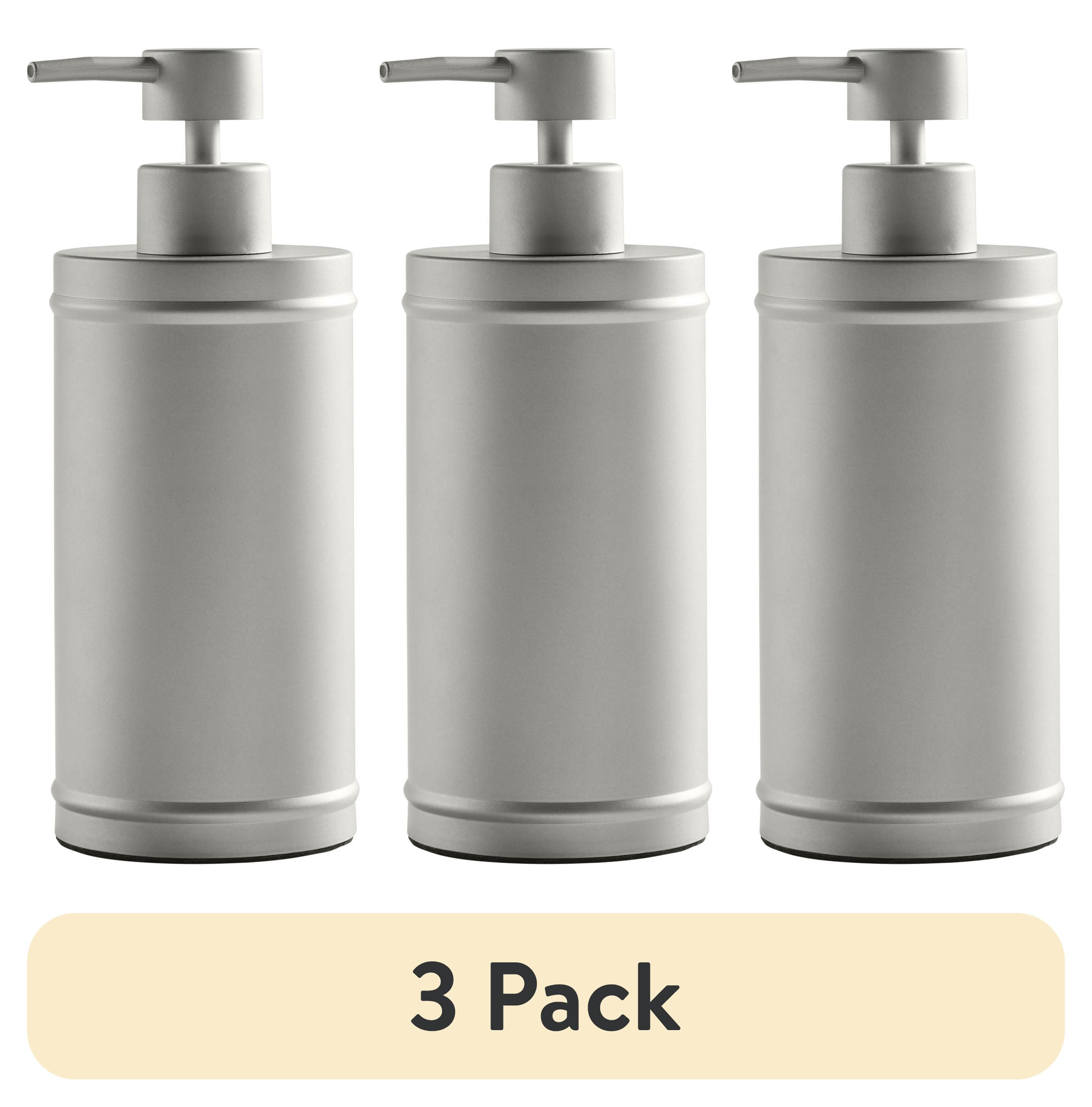 (3 pack) Better Homes & Gardens Satin Nickel Metal Soap Pump