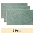 thumbnail image 1 of (3 pack) Better Homes & Gardens Ultra Soft Polyester Bath Rug, 23"x39", Green River, 1 of 7