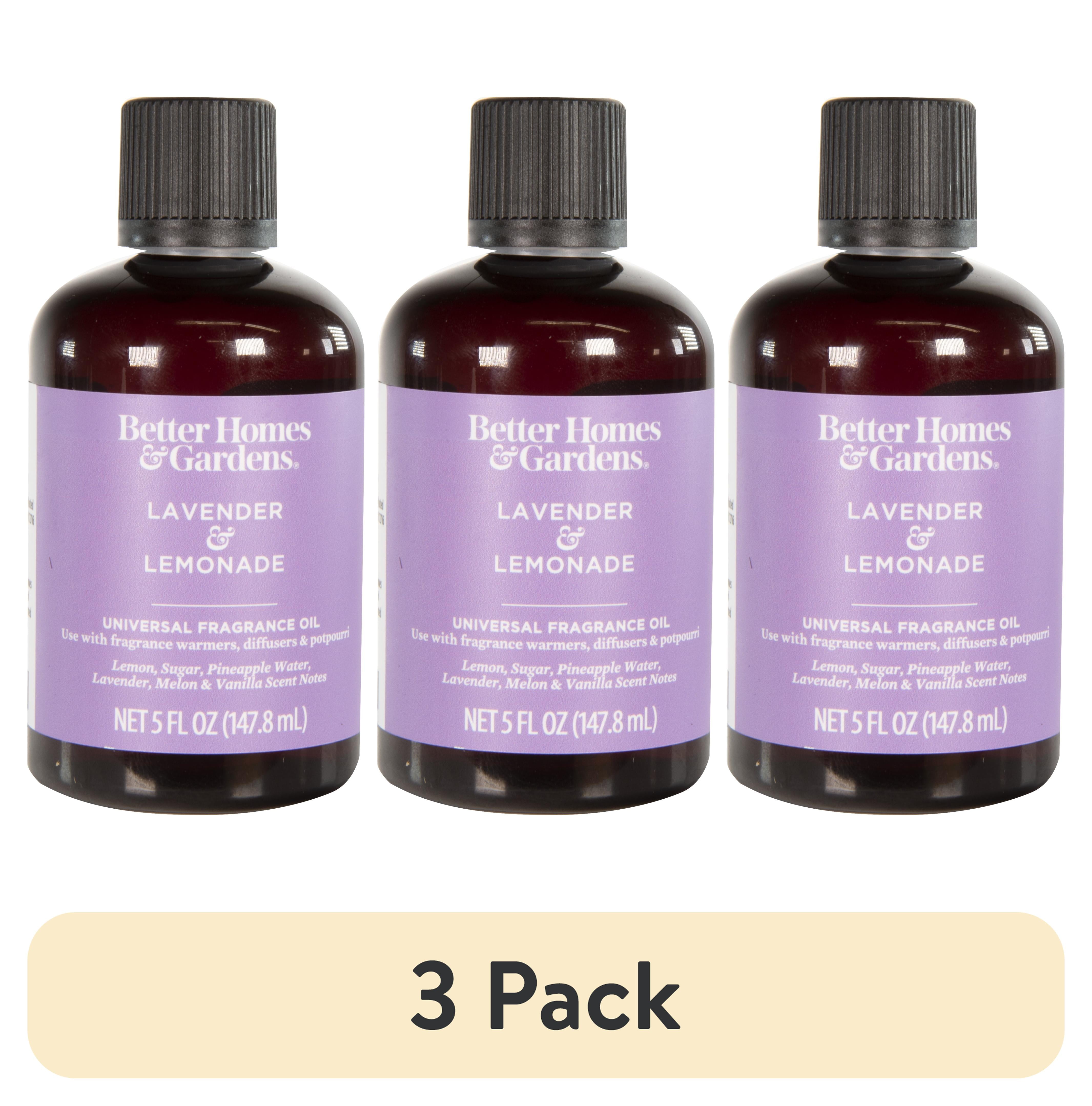 (3 pack) Better Homes & Gardens Universal Fragrance Oil, Lemonade & Lavender, 5 fl oz