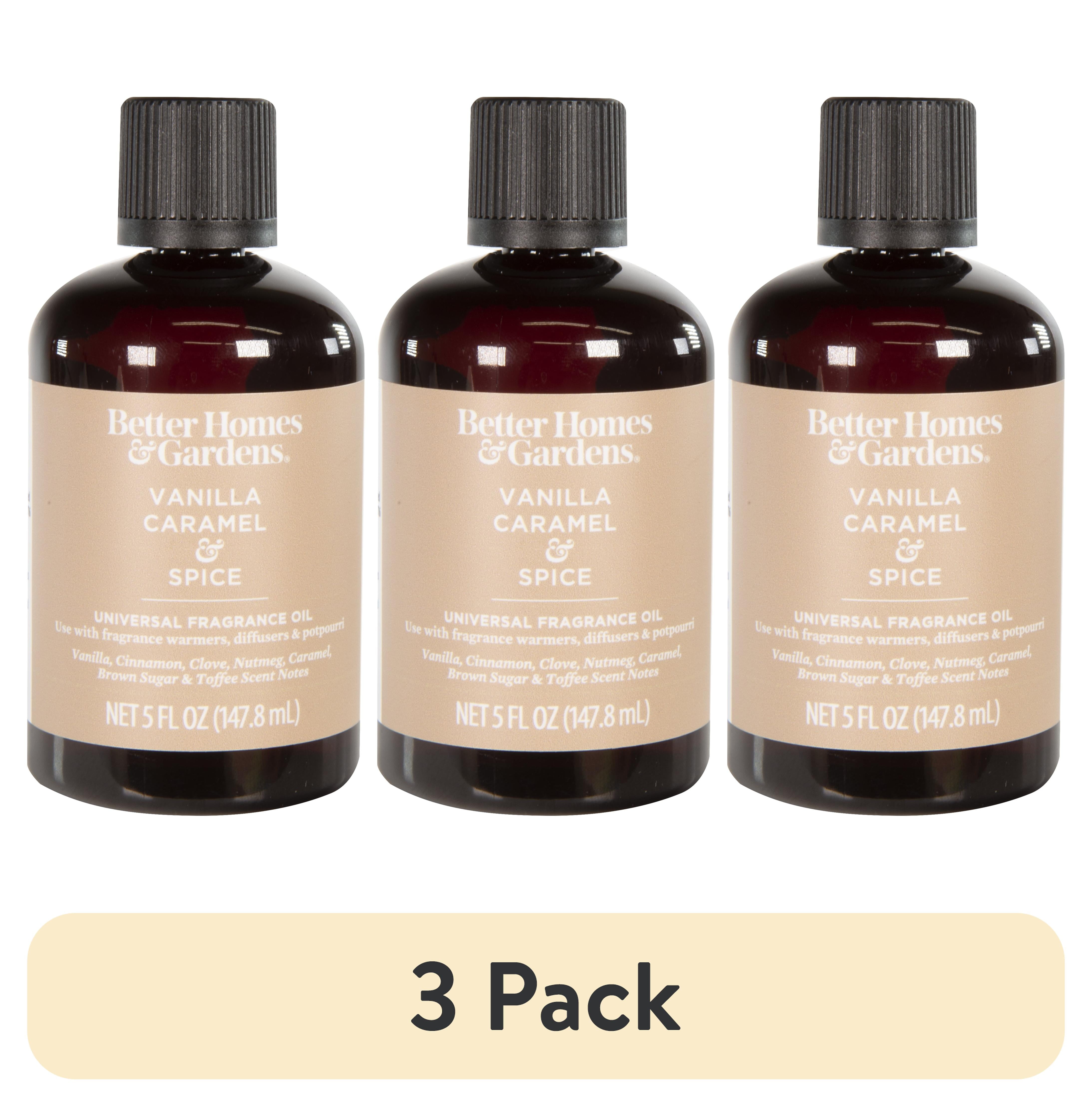 (3 pack) Better Homes & Gardens Universal Fragrance Oil, Vanilla Caramel & Spice, 5 fl oz