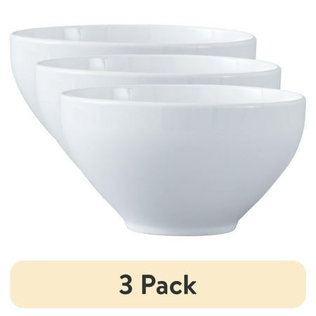 (3 pack) Better Homes & Gardens Vivian Porcelain Cereal Bowl