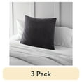 thumbnail image 1 of (3 pack) Better Homes and Gardens Chenille Euro Pillow Sham, Black, 26" x 26", 1 of 6