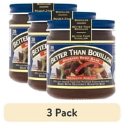 (3 pack) Better Than Bouillon Reduced Sodium Roasted Beef Base, Shelf-Stable, 8 oz