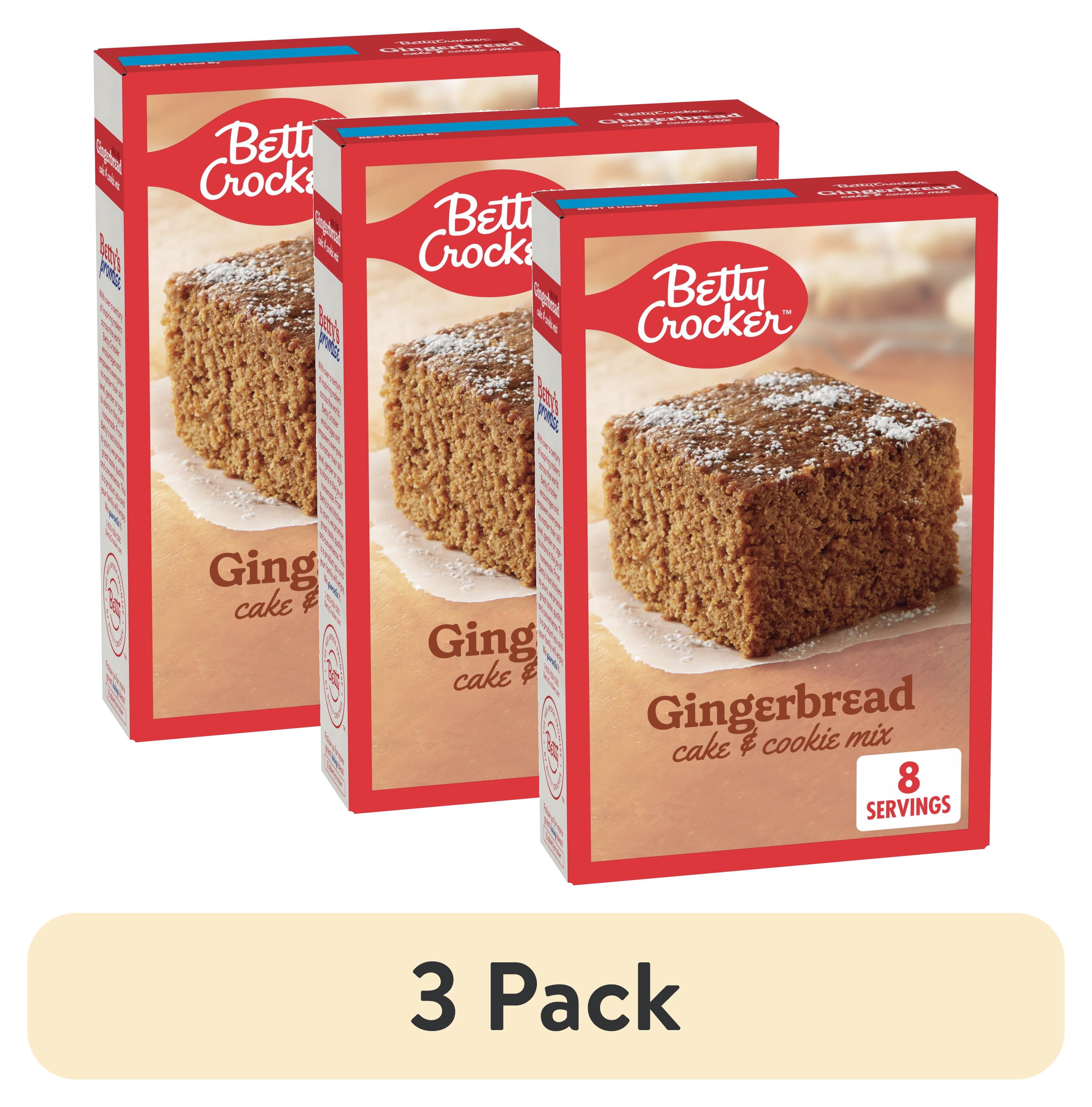 (3 pack) Betty Crocker Gingerbread Cake and Cookie Mix, 14.5 oz.