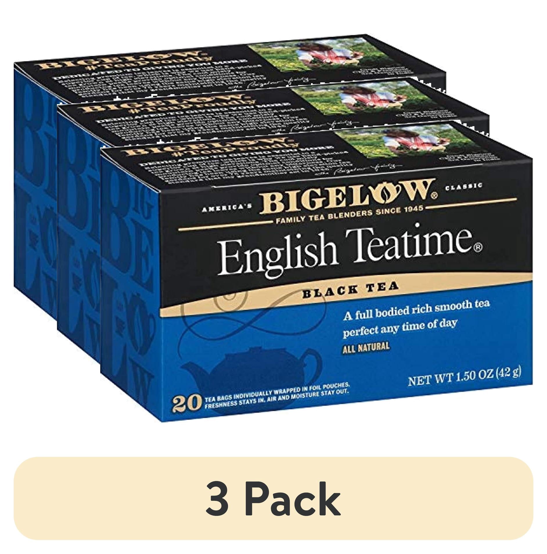 (3 pack) Bigelow English Teatime Black Tea Bags, 20 Count Box