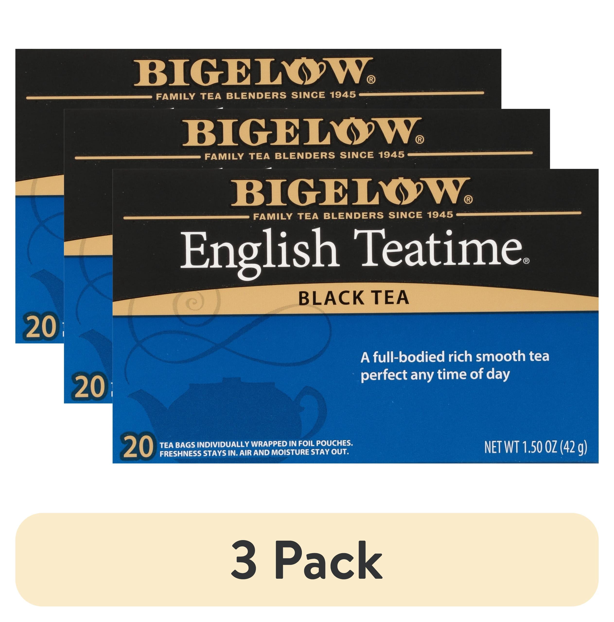 (3 pack) Bigelow English Teatime, Black Tea, Tea Bags, 20 Count