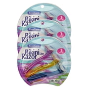 3 pack Bikini Line Razor With Aloe From XtraCare | Pack of 3 Razors
