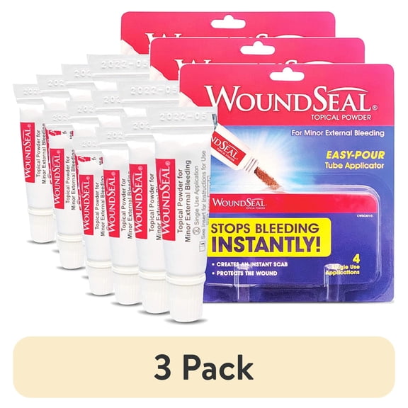 (3 pack) Biolife WoundSeal Topical Powder, 4 ea