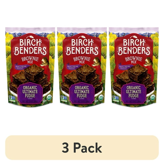 (3 pack) Birch Benders Organic Ultimate Fudge Brownie Mix