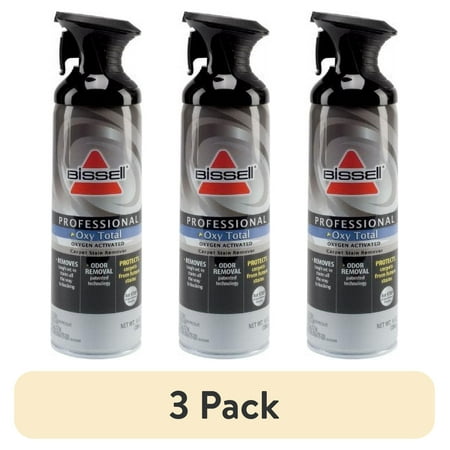 (3 pack) Bissell Professional Commercial Carpet Stain Remover Spray Bottle, Fresh, 14 fl oz