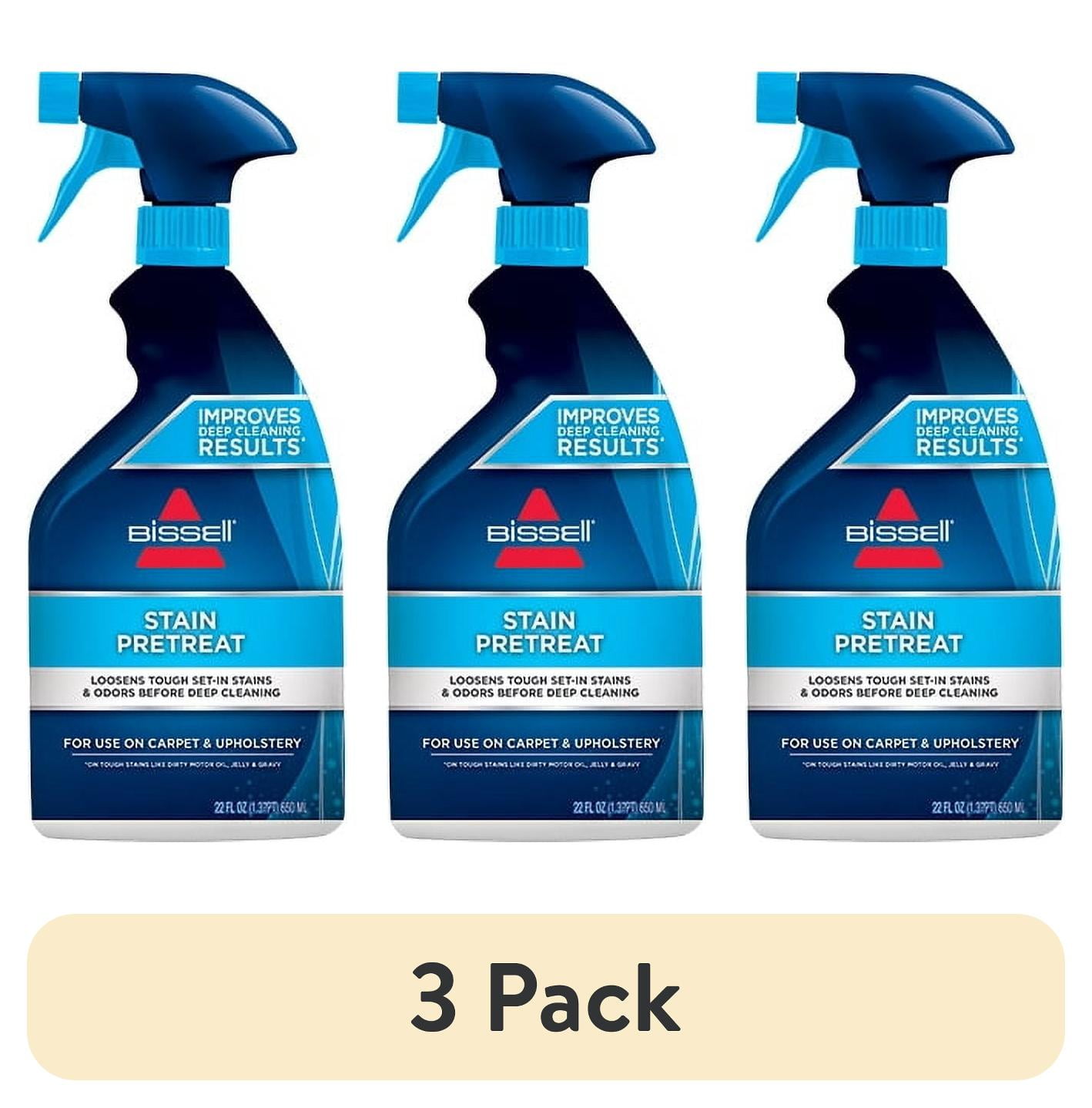(3 pack) Bissell Stain Pretreat for Carpet & Upholstery, 22 oz, 4001V