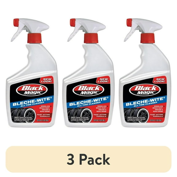 (3 pack) Black Magic Bleche-Wite Tire Cleaner, 32 oz. - 120066