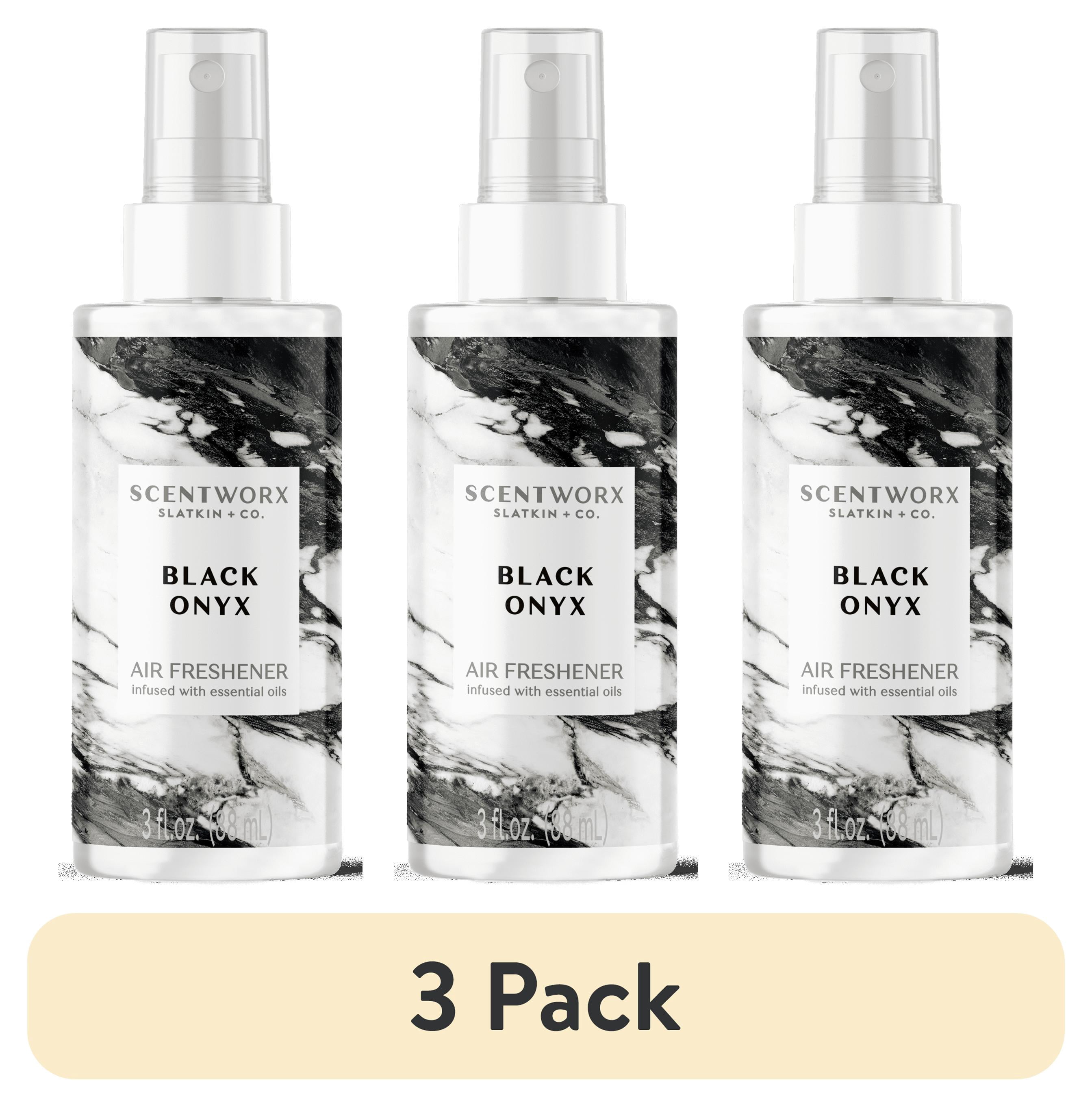 (3 pack) Black Onyx Auto Air Freshener Spray