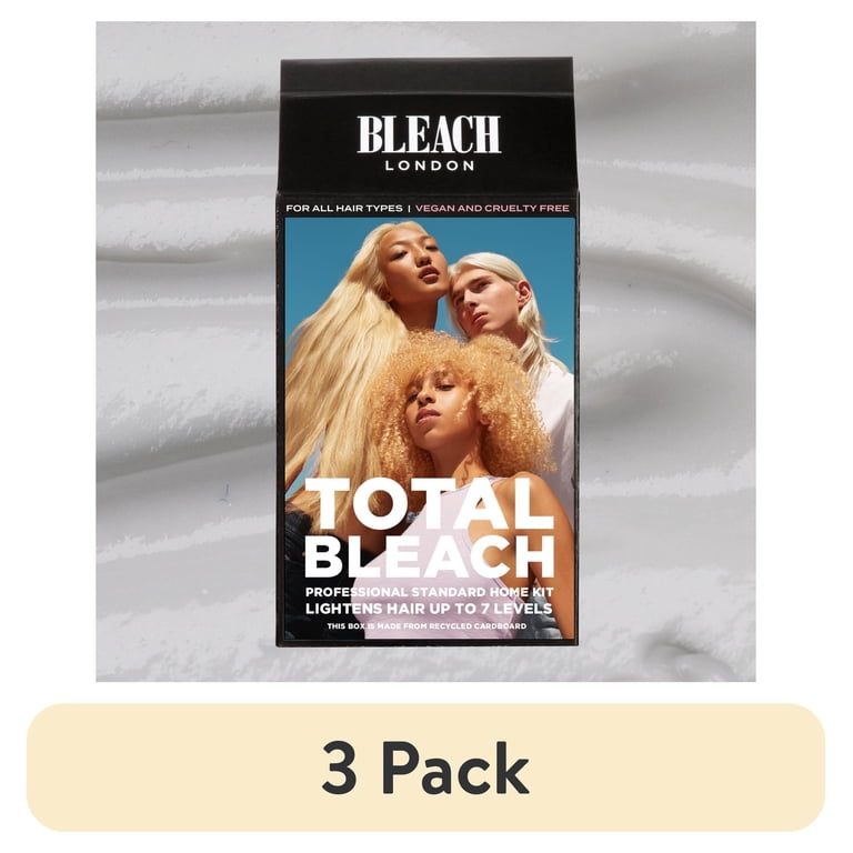 3 pack) Bleach London Total Bleach Kit for Platinum Blonde Hair