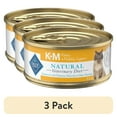 thumbnail image 1 of (3 pack) Blue Buffalo Natural Veterinary Diet K+M Kidney + Mobility Wet Cat Food, Chicken, 5.5-oz. Can, 1 of 11