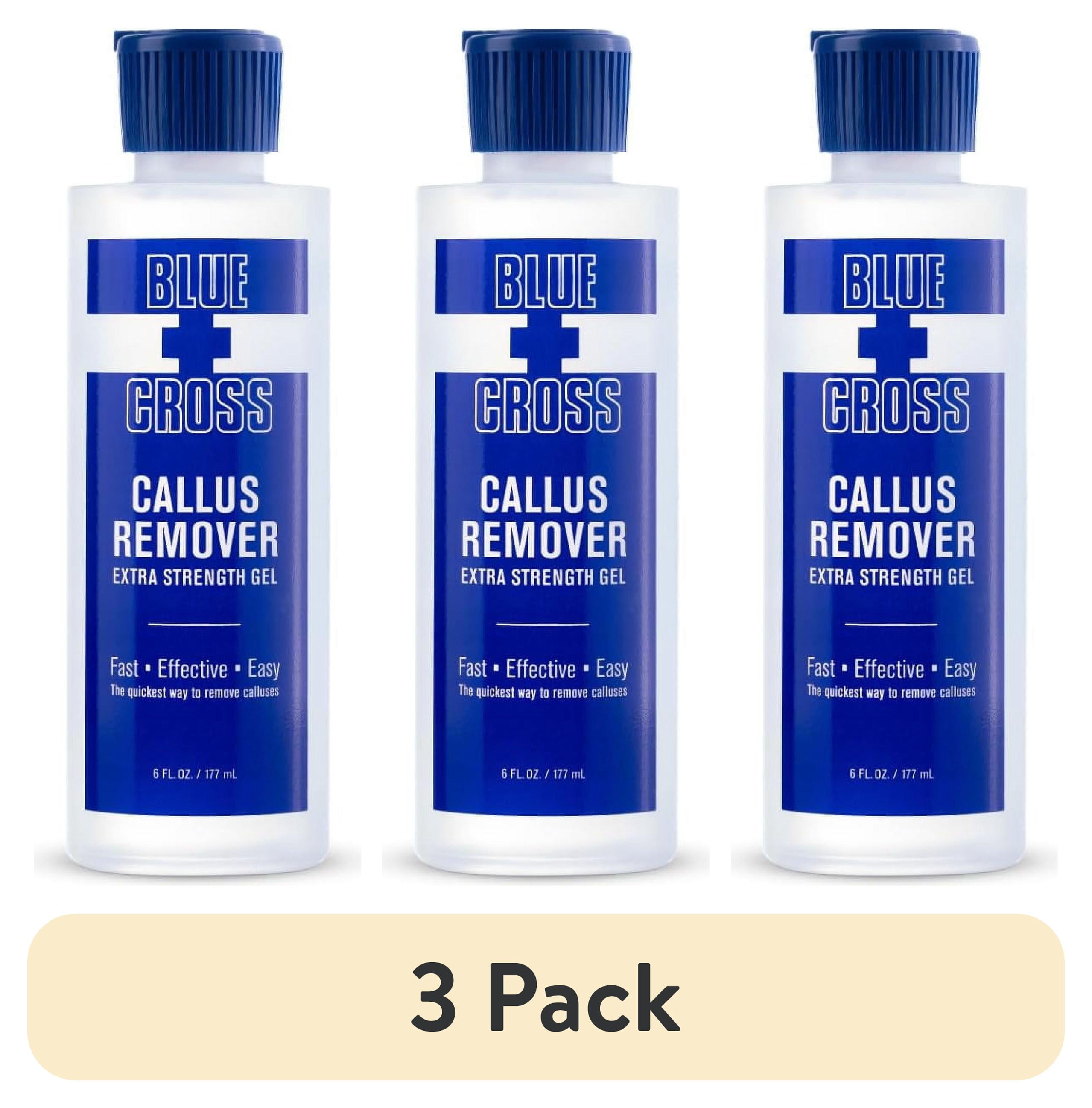 (3 pack) Blue Cross Professional Extra Strength Callus Remover Gel for Feet or Heel, at Home Manicure/Pedicure Results, 6 fl oz