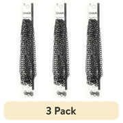 (3 pack) Blue Moon Beads Black Metal Cable Chain for Jewelry Making, 90 inches-Unisex-Teen to Adult