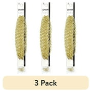 (3 pack) Blue Moon Beads Gold Metal Medium Oval Cable Chain for Jewelry Making, 75 inches-Unisex-Teen Adult