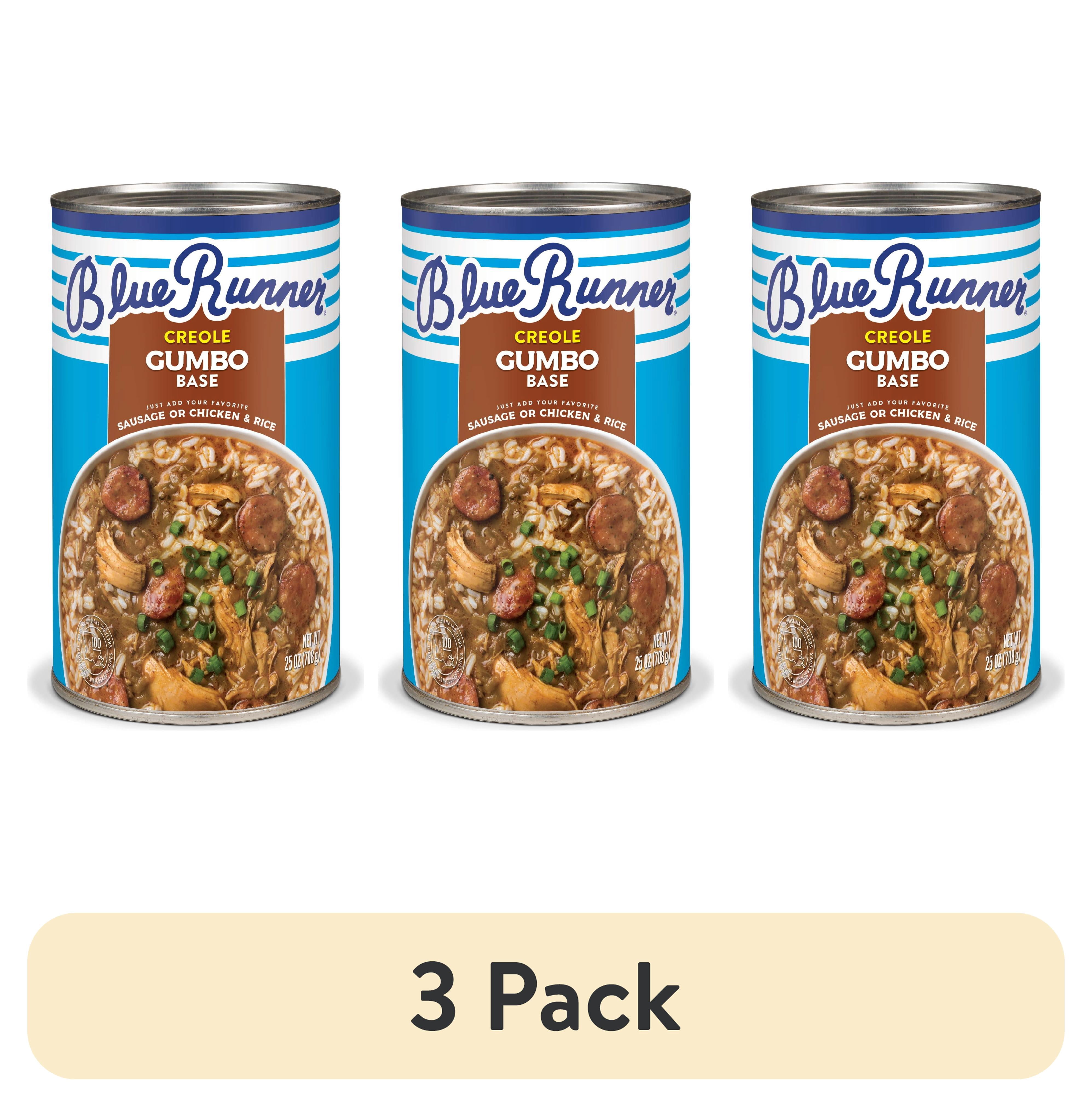 (3 pack) Blue Runner Creole Gumbo Base, 25 oz Can