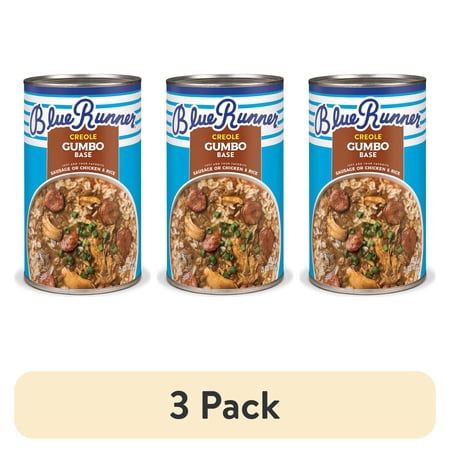 (3 pack) Blue Runner Creole Gumbo Base, 25 oz Can