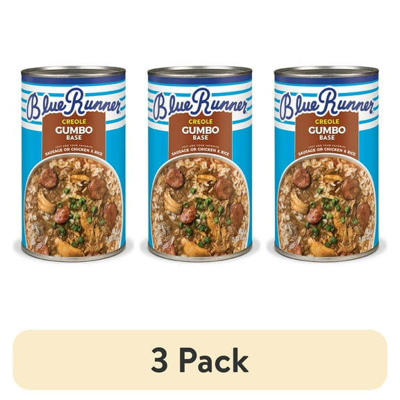 (3 pack) Blue Runner Creole Gumbo Base, 25 oz Can