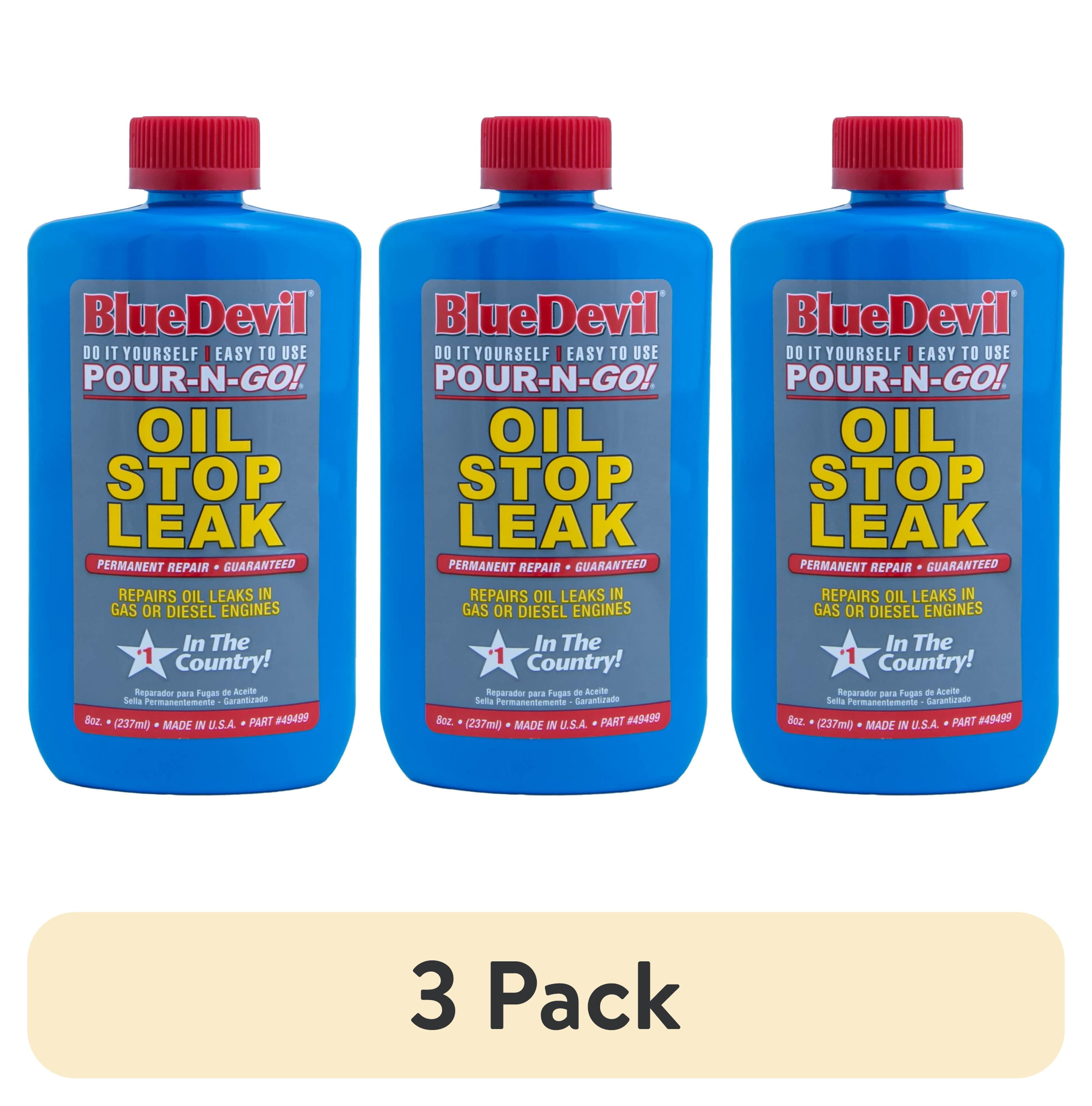 Food Is Engine (3 pack) BlueDevil Oil Stop Leak 8 oz - Permanent Engine Oil Leak ...