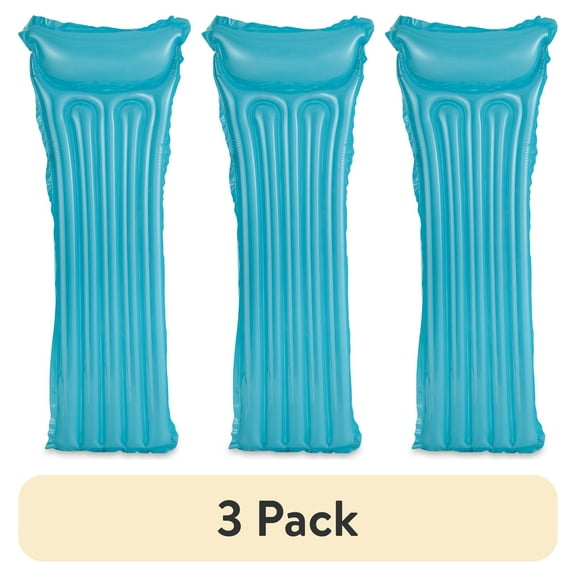 (3 pack) Bluescape Blue Transparent Air Mat, Inflatable Pool Float, Age 14 & up, Unisex