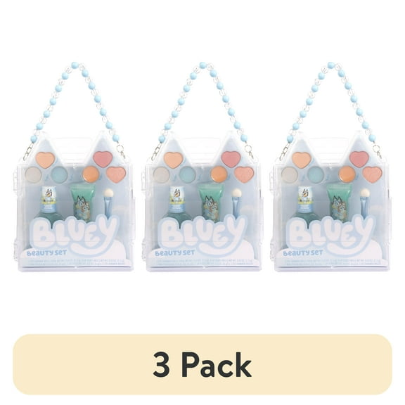 (3 pack) Bluey Beauty Set, 9 Pieces, Age 3+