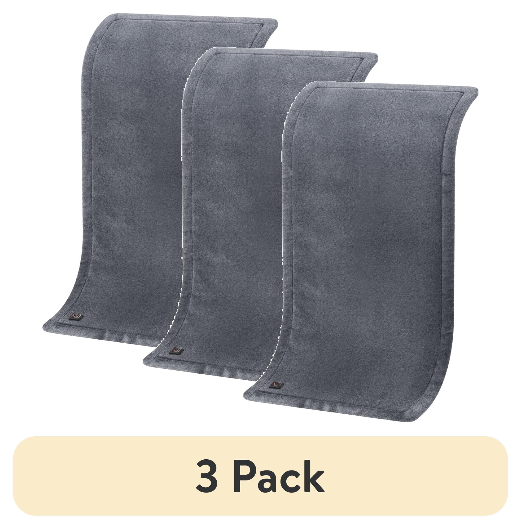 (3 pack) Bob and Brad Weighted Electric Heating Pad for Deep Muscle Pain, Joint Pain, and Spasms, 12"x24"