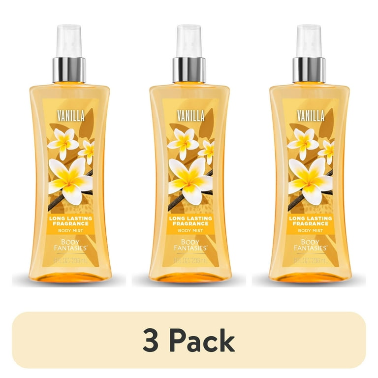 pack) Body Fantasies Signature Fragrance Body Spray, Vanilla,