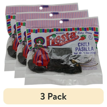 (3 pack) Bolners Fiesta Products Fiesta Chili Pasilla, 1.5 oz