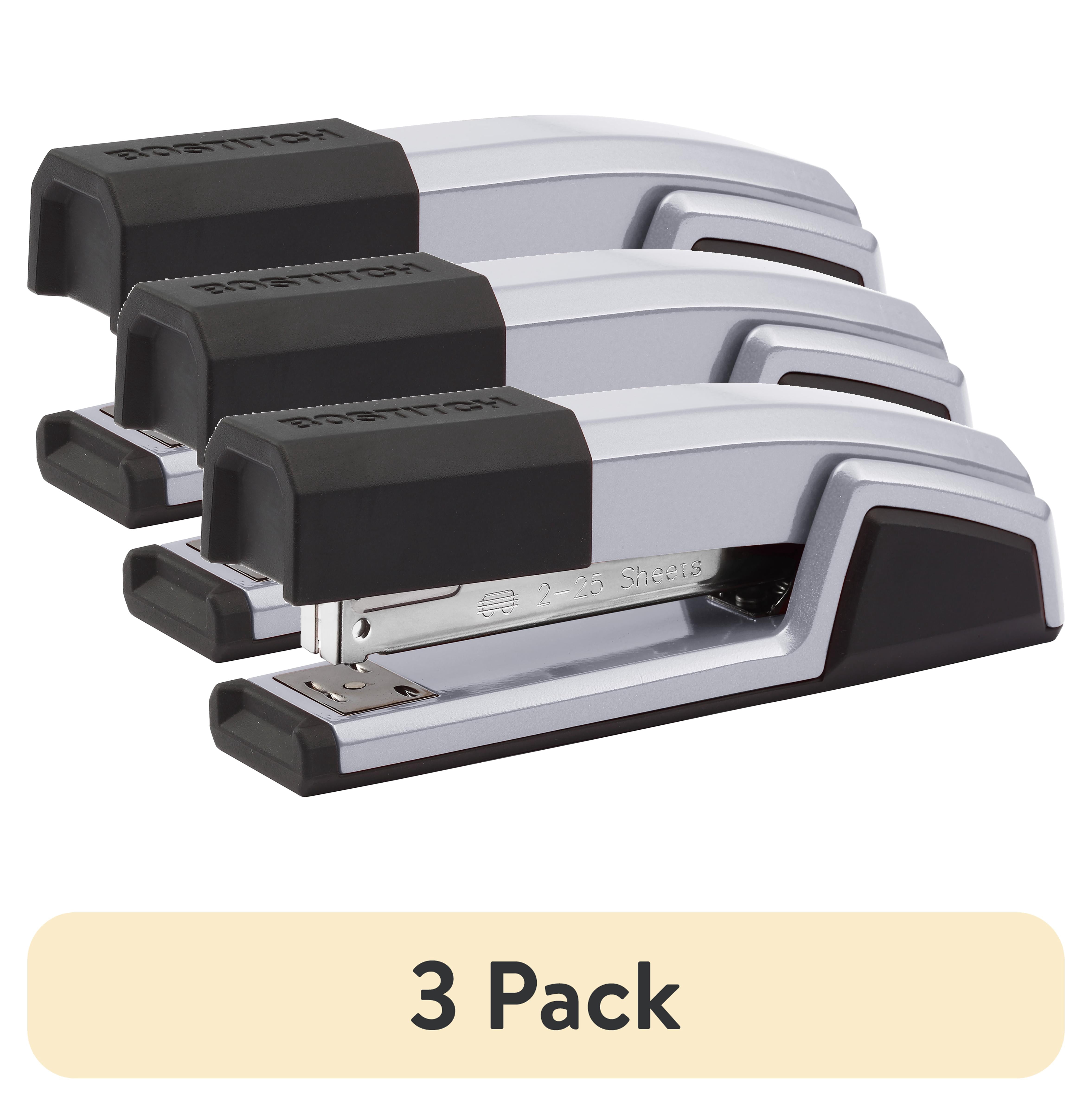 (3 pack) Bostitch Office Epic™ Desktop Stapler, Silver