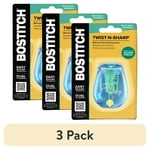 Bostitch Office Pencil Sharpener, One Assorted Color, Twist-n-Sharp, Kids & Colored Pencils, (PS1-ADJ)