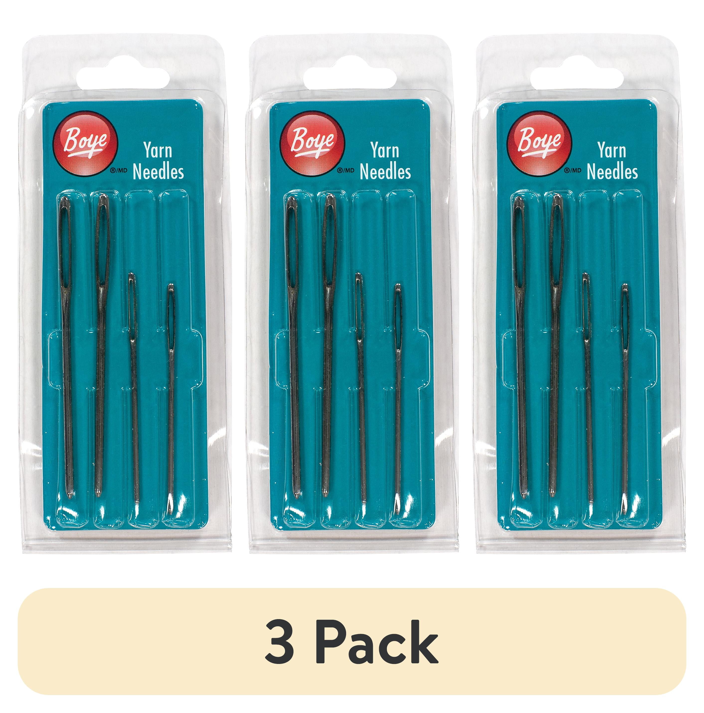 (3 pack) Boye 4 Piece Aluminum Yarn Needles