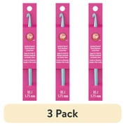 Boye Crochet Hook 6" Aluminum Size J Blue