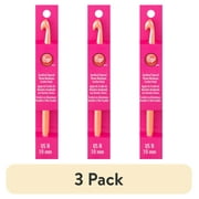(3 pack) Boye Gold Crochet Hook 6" Aluminum Size N