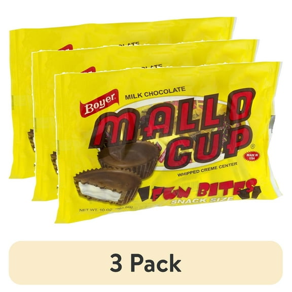 (3 pack) Boyer Milk Chocolate Mallo Cup Snack Size