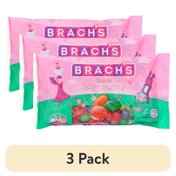 (3 pack) BRACH'S 04126 157590 CLASSIC JELLY BEANS 14.5 OZ