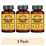 (3 pack) Bragg Apple Cider Vinegar Capsules, 1877mg ACV Blend with 750mg Acetic Acid, 90 Count