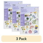 (3 pack) Brea Reese Wildflower Rub-On Transfer (23 Count)