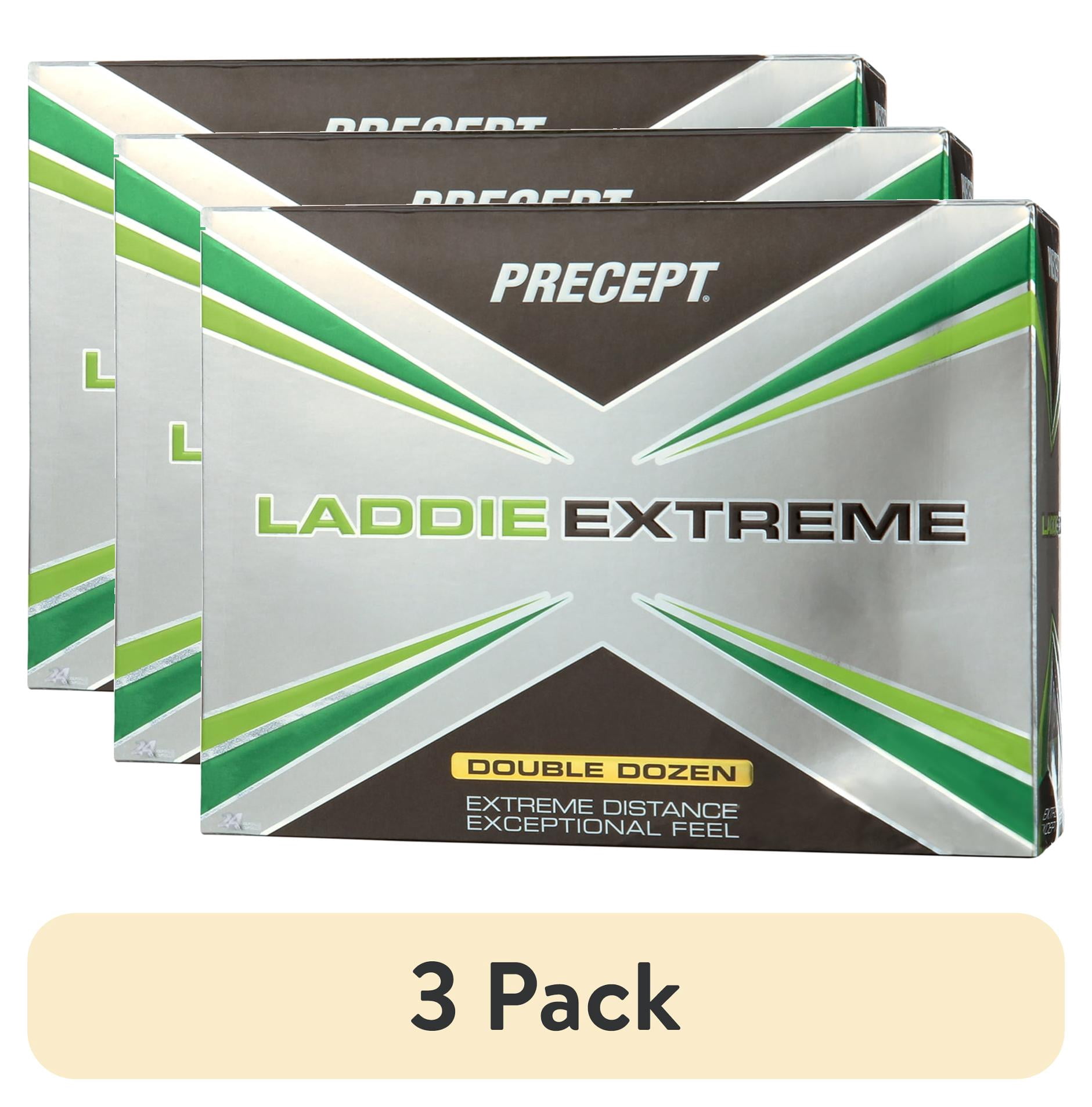 (3 pack) Bridgestone Precept Laddie Extreme Golf Balls, 24pk White