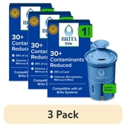 (3 pack) Brita Elite Replacement Water Filter, 6 Month Filter Life, Reduces Lead, Compatible with All Brita Pitchers & Dispensers, 1 Pack