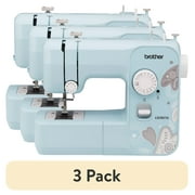 3 pack Brother LX3817A 17-Stitch Portable Full-Size Mechanical Sewing Machine, Aqua
