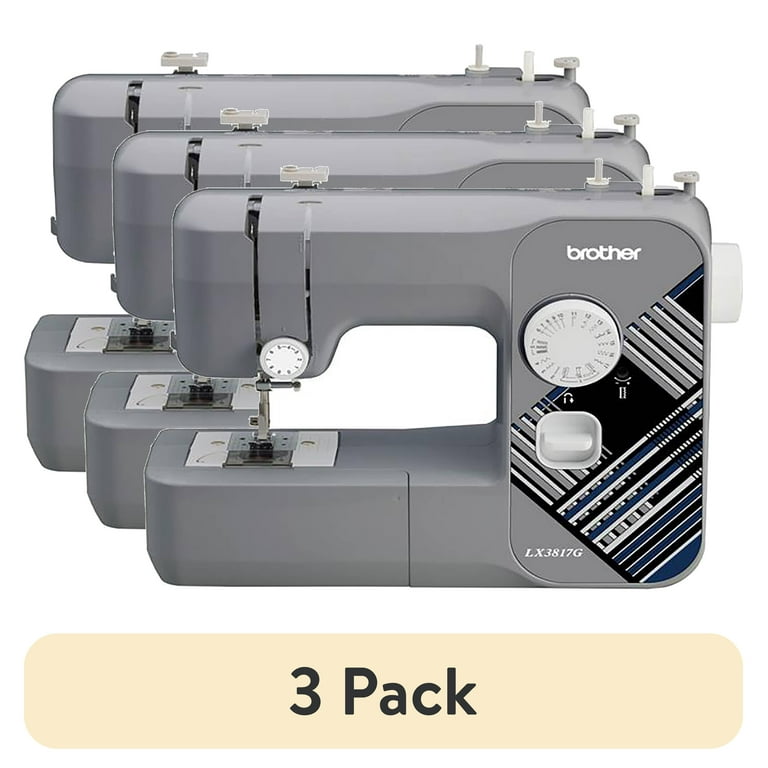 3 pack) Brother LX3817G 17-Stitch Portable Full-Size Sewing