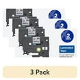 thumbnail image 1 of (3 pack) Brother P-Touch TZE2312PK Label Tape, 0.47" x 26.2', Black/White, Durable, Water-Resistant, 2-Pack, 1 of 13