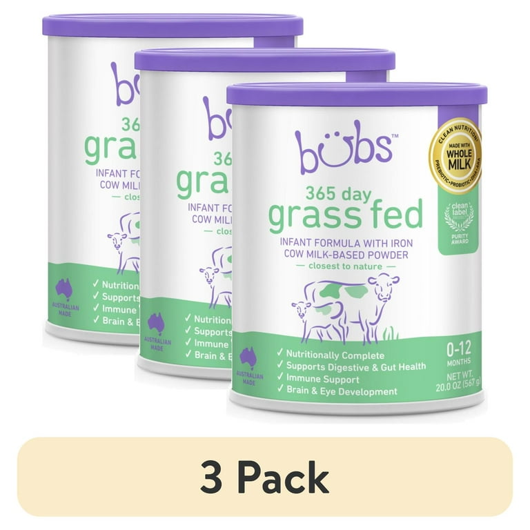 bubs Organic grass fed 2 3缶セット 3 pack) Bubs 365 Day Grass Fed Whole Milk Powder Baby