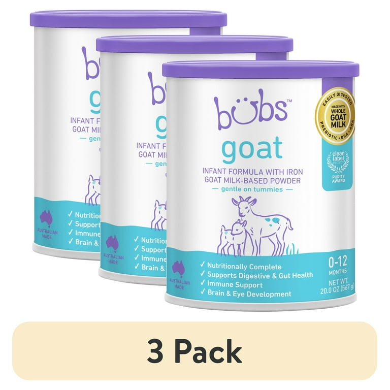 大割引 Goat Bubs pack) 3 Milk oz 20 Months), (0-12 Formula Infant ミルク