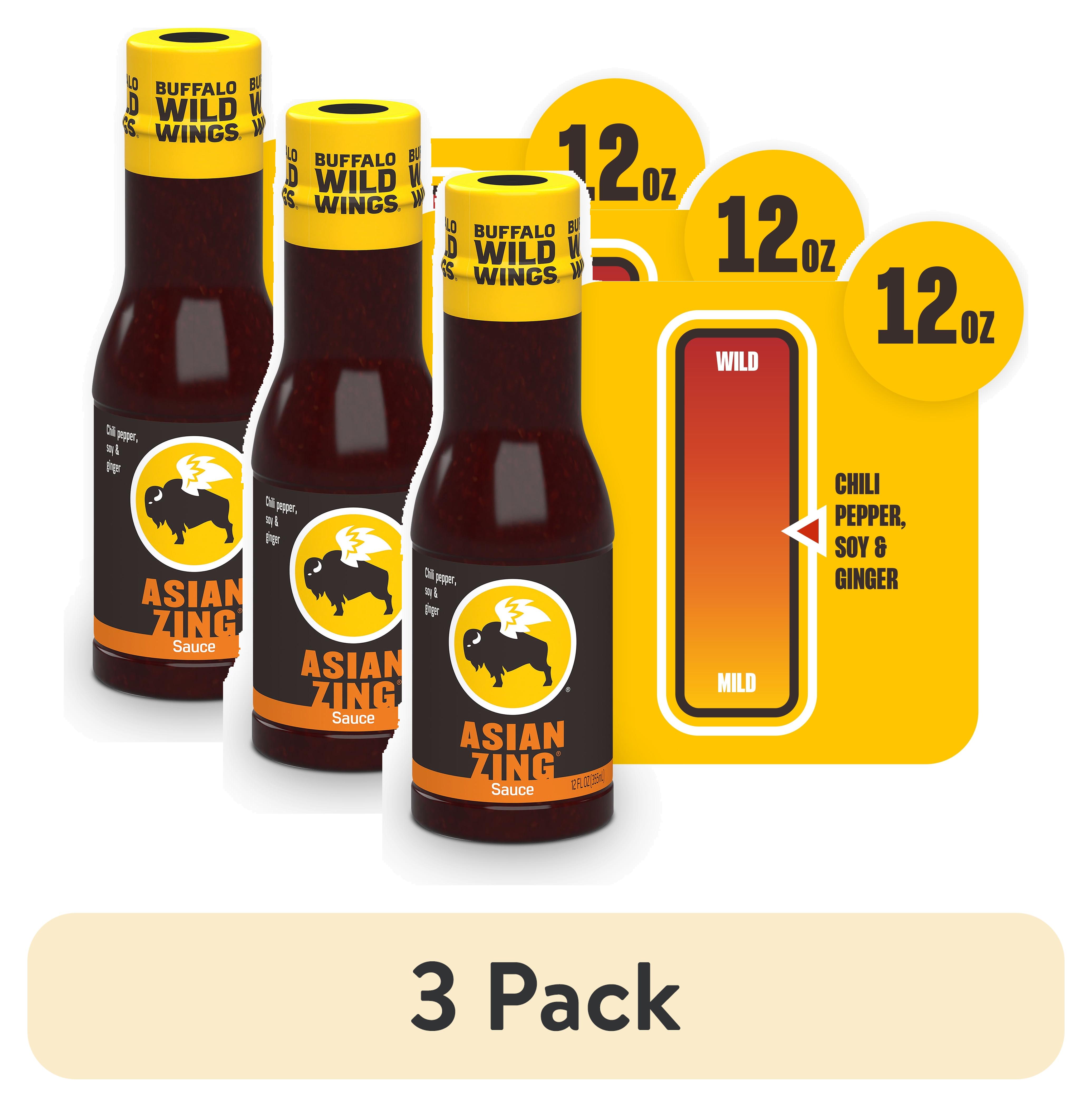 3 pack) Buffalo Wild Wings Asian Zing Sauce, 12 fl. oz. - Walmart.com
