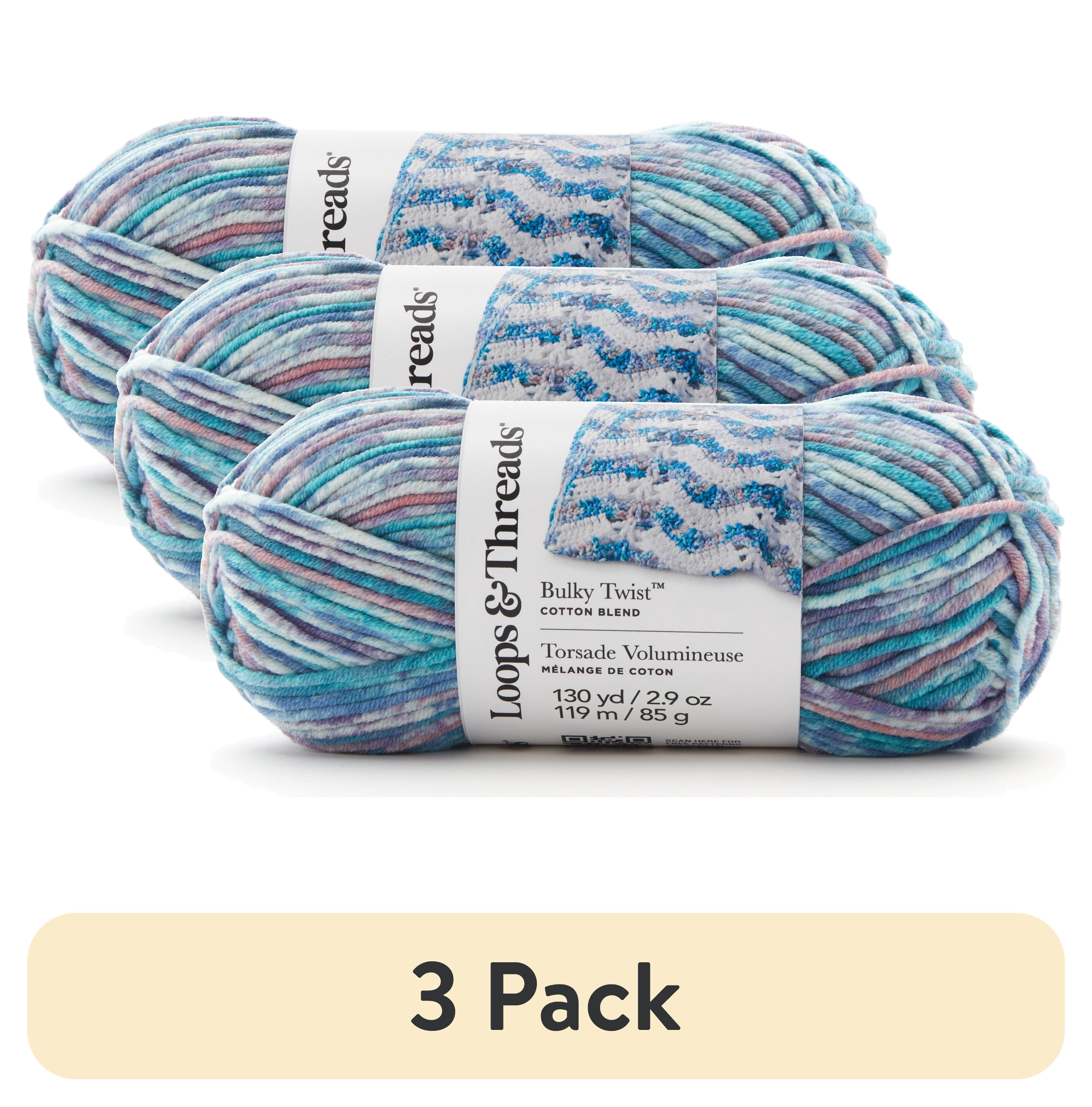 Multi Yarn (3 pack) Bulky Twist Multi Yarn by Loops & Threads - Yarn for Knitting ...