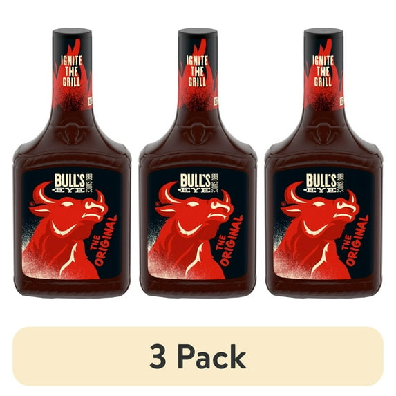 (3 pack) Bull's-Eye Original BBQ Sauce, 40 oz Bottle